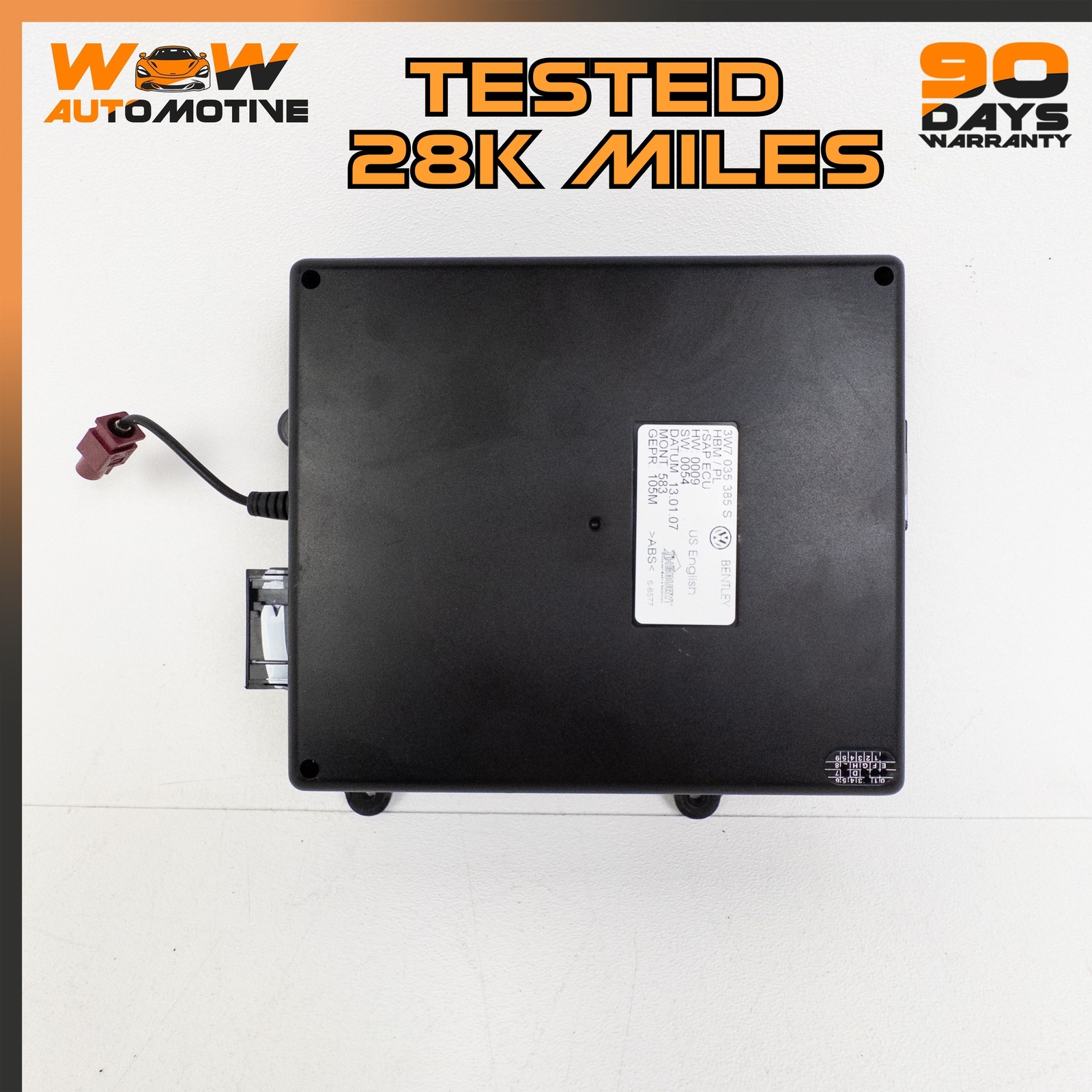 07-11 BENTLEY CONTINENTAL GTC COMMUNICATION PHONE TELEMATICS CONTROL MODULE OEM