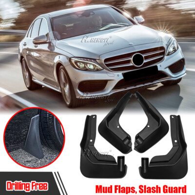 Hihaha Mud Flaps Splash Guards For Mercedes-Benz CLA 2020-2023 - Front & Rear Set With Hardware