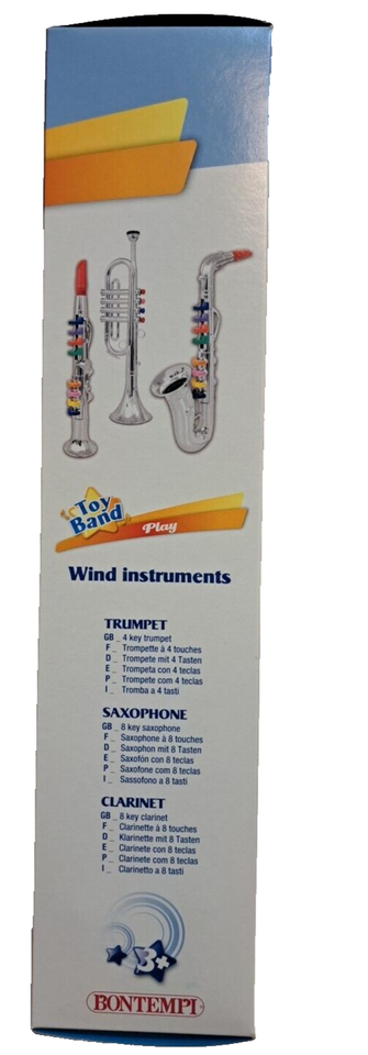 Saxophone Bontempi 8 Notes – Touches Colorées, Méthode 7 Notes/7 Couleurs, Dès 4 Ans !