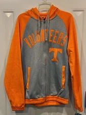 NEW! Sweatshirt Jacket Sports By Carl Banks Univ Of Tennessee Medium Full Zip 