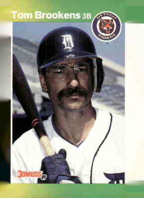 1989 Donruss #508a Tom Brookens