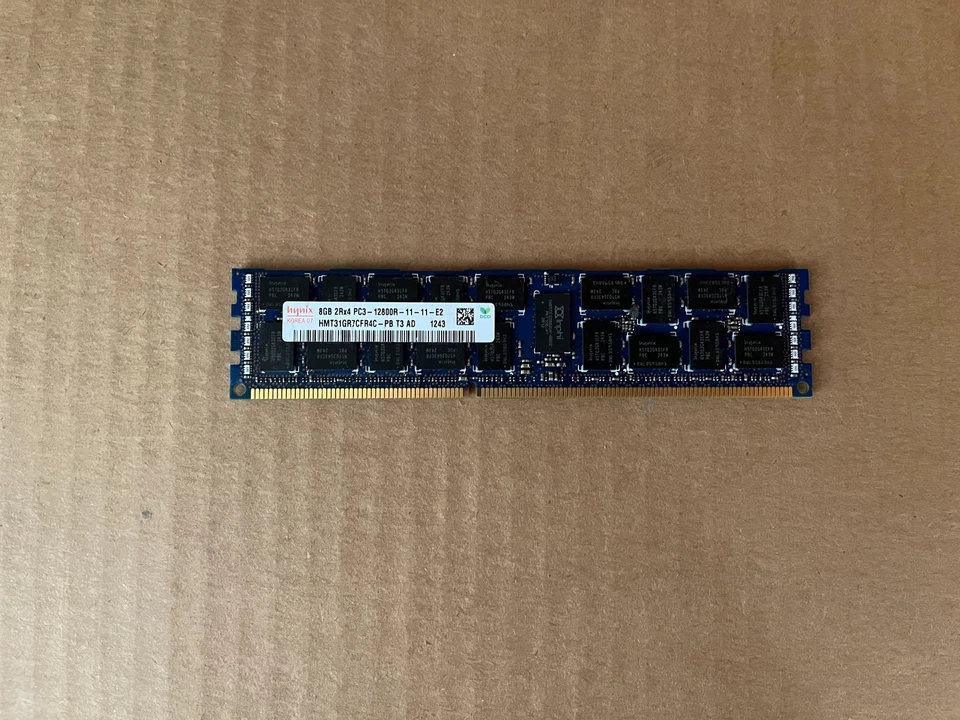 7X HYNIX HMT31GR7CFR4C-PB 8GB DDR3 PC3 2RX4 12800R 1600MHZ RDIMM MEMORY L2-9(16) - Image 4 of 4