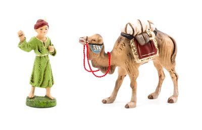 Marolin Camel With Luggage 4 And Green Red Driver 3 5 Nativity Figure marolin-camel-with-luggage-4-and-green-red-driver-3-5-nativity-figure