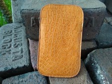 Wild Alligator leather Eyeglass Glasses Cover Pouch Case Skin Gator Hide MY5