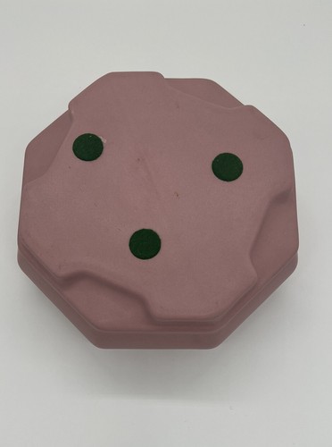 Vintage Haeger Octagon Planter Matte Glaze Mauve Deco Style Floral Vase - Picture 5 of 8