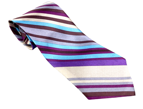 Vintage Very Handsome Colorful 100% Polyester Tie FAST FREE! Perfect Feedbk - Picture 3 of 7