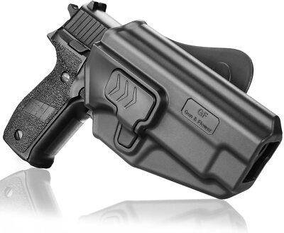 OWB Handgun Holster for Sig Sauer P226 Full Size 4.4'' Paddle, Belt, Molle - RH