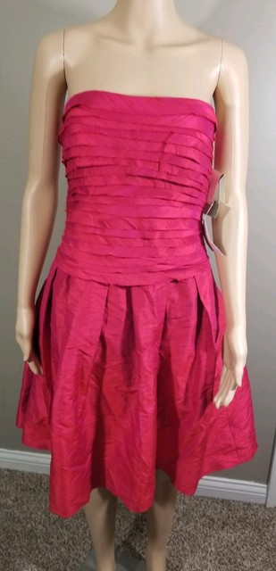 strapless dress with ruffle top