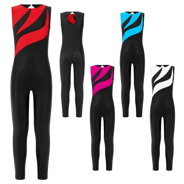 Girls Sleeveless Tank Unitard Gymnastic Ballet Dance Jumpsuit Full Body Leotard Girls Sleeveless Tank Unitard Gymnastic Ballet Dance Jumpsuit Full Body Leotard