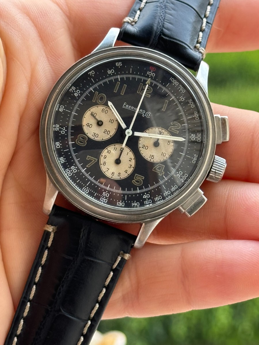 Eberhard & Co Aviograf 31032 Chronograph Manual Lemania 1873 Mens