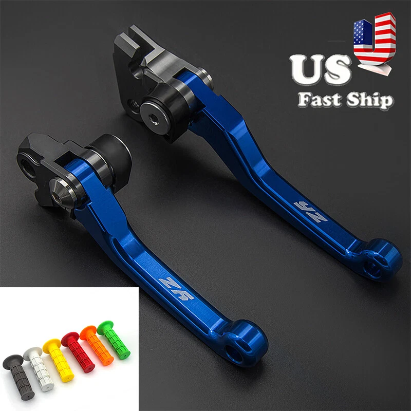 Empuñaduras con logotipo de palanca de freno de embrague pivotante todoterreno CNC para YZ250F 09-22 YZ250X 16-22 Foto 4 de 4