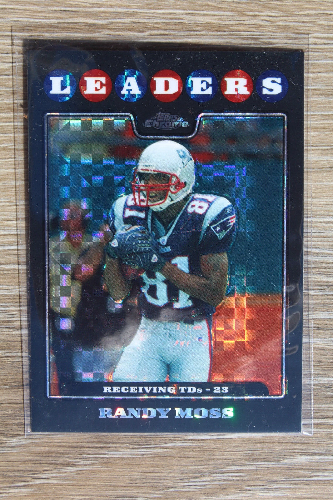 RANDY MOSS 2009 TOPPS CHROME LEADERS XFRACTOR #TC130-NMT + 3 FREE MOSS NMT CARDS