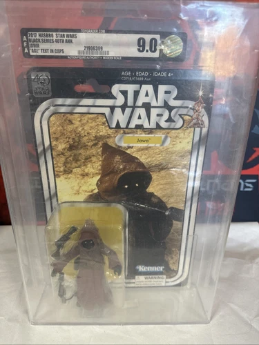 Graded AFA 9.0 Star Wars 2017 Black Series 40th Anniversary JAWA 6" Inch Figure
