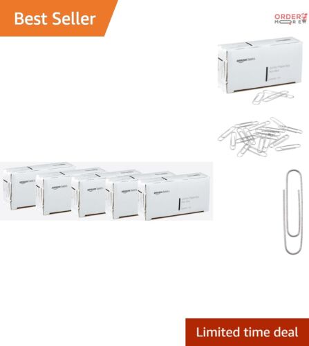 Durable Jumbo Non-Skid Paper Clips - Silver Zinc, 1000 Count for Professionals