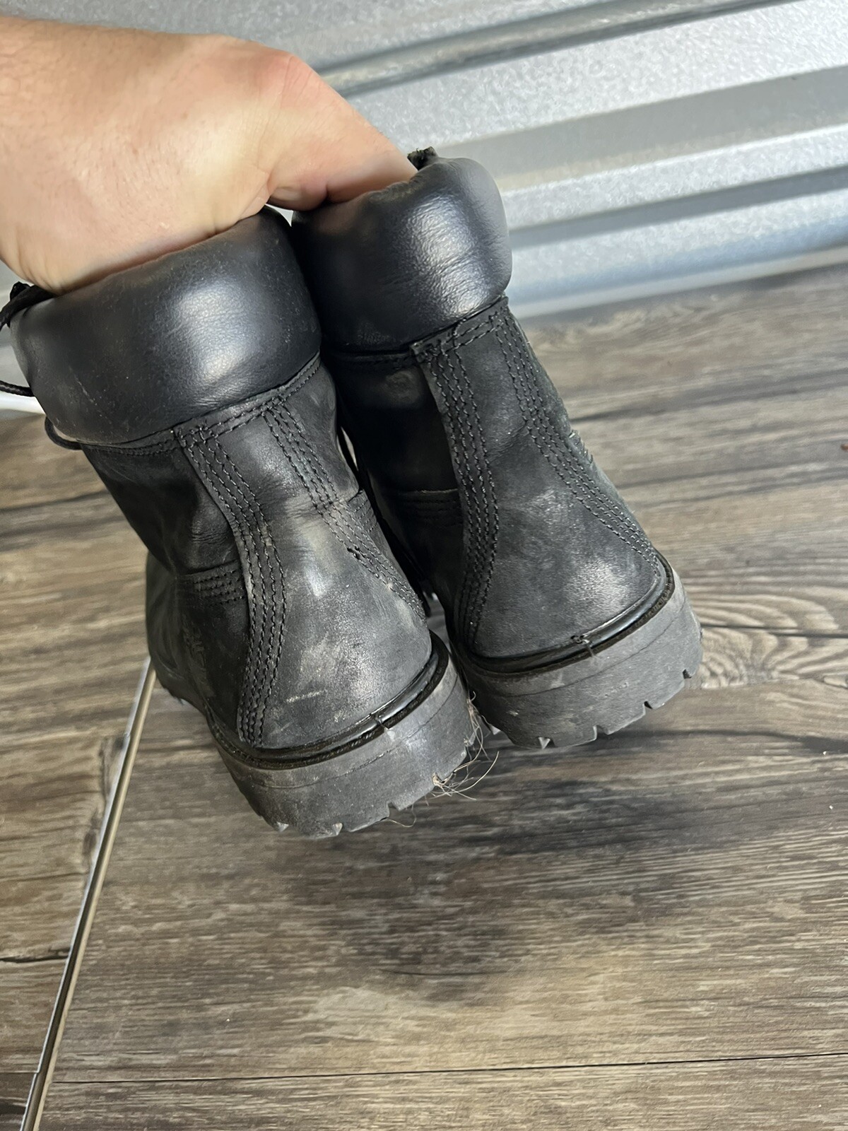 Black Nubuck Boots Size 