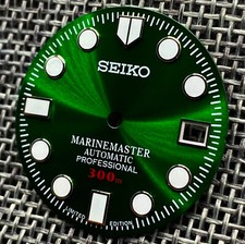 New SEIKO MARINE MASTER GREEN DIAL DATE DIVERS FOR NH35 NH36 4R36 7S26 SKX007