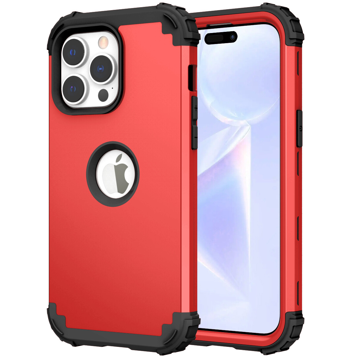 For iphone 14 pro max 14 Plus 3in1 Hybrid Full Body heavy duty