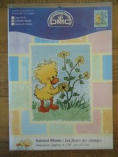 KIT DMC UNE LES FLEURS DES CHAMPS BRODERIE POINT CROIX TOILE AIDA