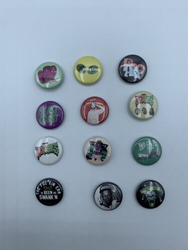 Pro Era/ Beast Coast Hip Hop Button Pins Capital Steez Flatbush Zombies Lot RARE - Afbeelding 1 van 5
