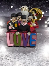 Kat + Annie - The Beatles - Sargent Pepper Band - Love - Christmas Ornament