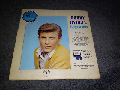 BOBBY RYDELL Biggest Hits Vol.2 C1028 LP Vinyl G+VG Die Cut Cover GF1962