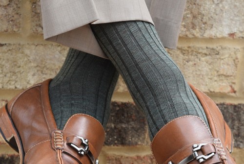 Boardroom Socks Men's Merino Wool Over the Calf Dress Socks - Picture 49 of 49