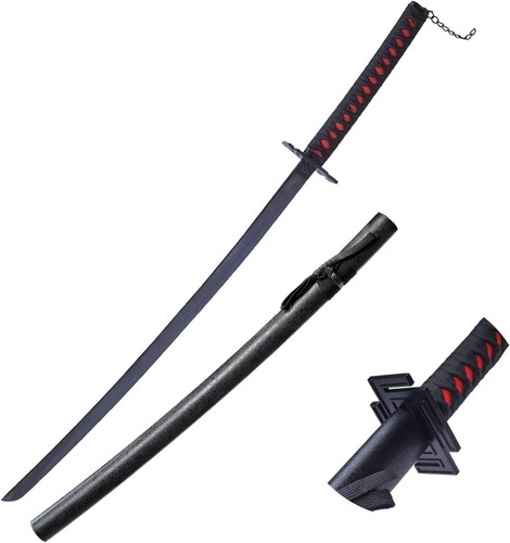 Full Size Handmand 1045 Carbon Steel Bleach Ichigo Samurai Sword Katana Cosplay - Picture 8 of 19