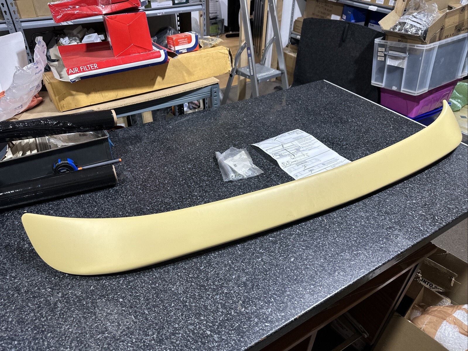 Proton fibreglass Lift back Spoiler with fitting kit and instructions