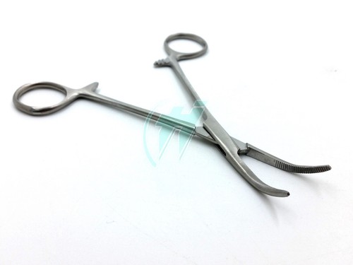 3 MOSQUITO LOCKING HEMOSTAT FORCEPS 5.5" HALF SERRATED CVD SURGICAL INSTRUMENT - Picture 7 of 12