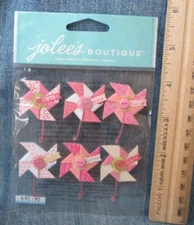 Jolee's Boutique Stickers BABY GIRL PINWHEELS Dimensional Scrapbooking SD3