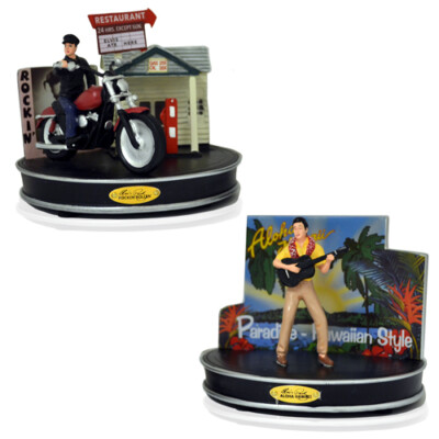 Bradford Exchange Rockin Rollin & Aloha Hawaii Life of Elvis Sculpture Issue #5