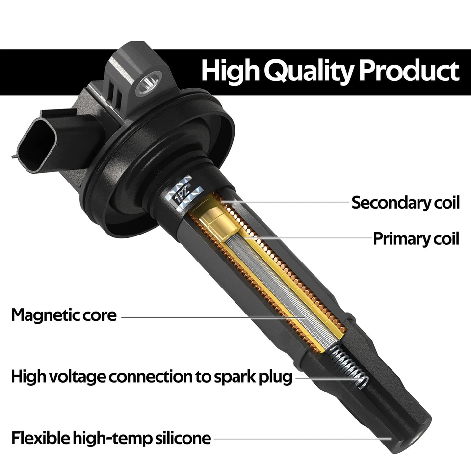 6x Motorcraft Ignition Coil DG520 & Spark Plug 5019 For 07-18 Edge 3.5L v6 UF553 - Image 3 of 4
