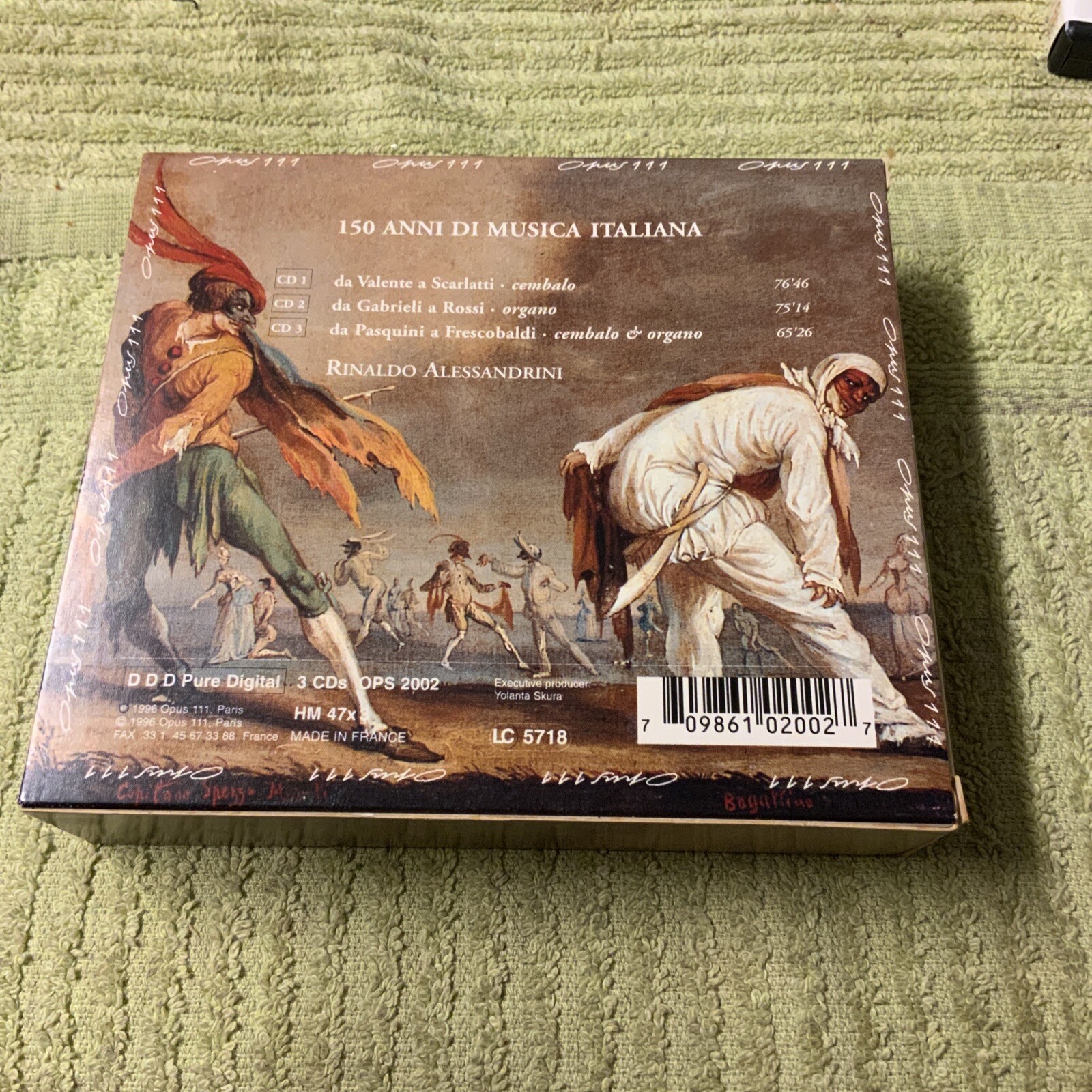 150 Anni Di Musica Italiana France import 3 CD set Rinaldo Alessandrini ...
