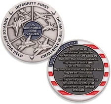 United States Air Force Core Values Challenge Coin