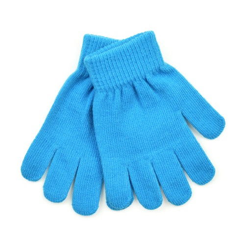 1-6 Pairs Kids Childrens Thermal Magic Winter Gloves Black Stretch Boys Girls - Picture 3 of 7
