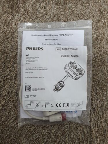 Menge 2 Philips Dual invasiver Blutdruck IBP Adapter 989803199741 NEU - Bild 1 von 2