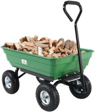 Carrello Carriola Giardino Vasca Rimorchio Spinta Ribaltabile