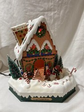 Holiday Creations Christmas Gingerbread House Animated Lighted Musical Vintage