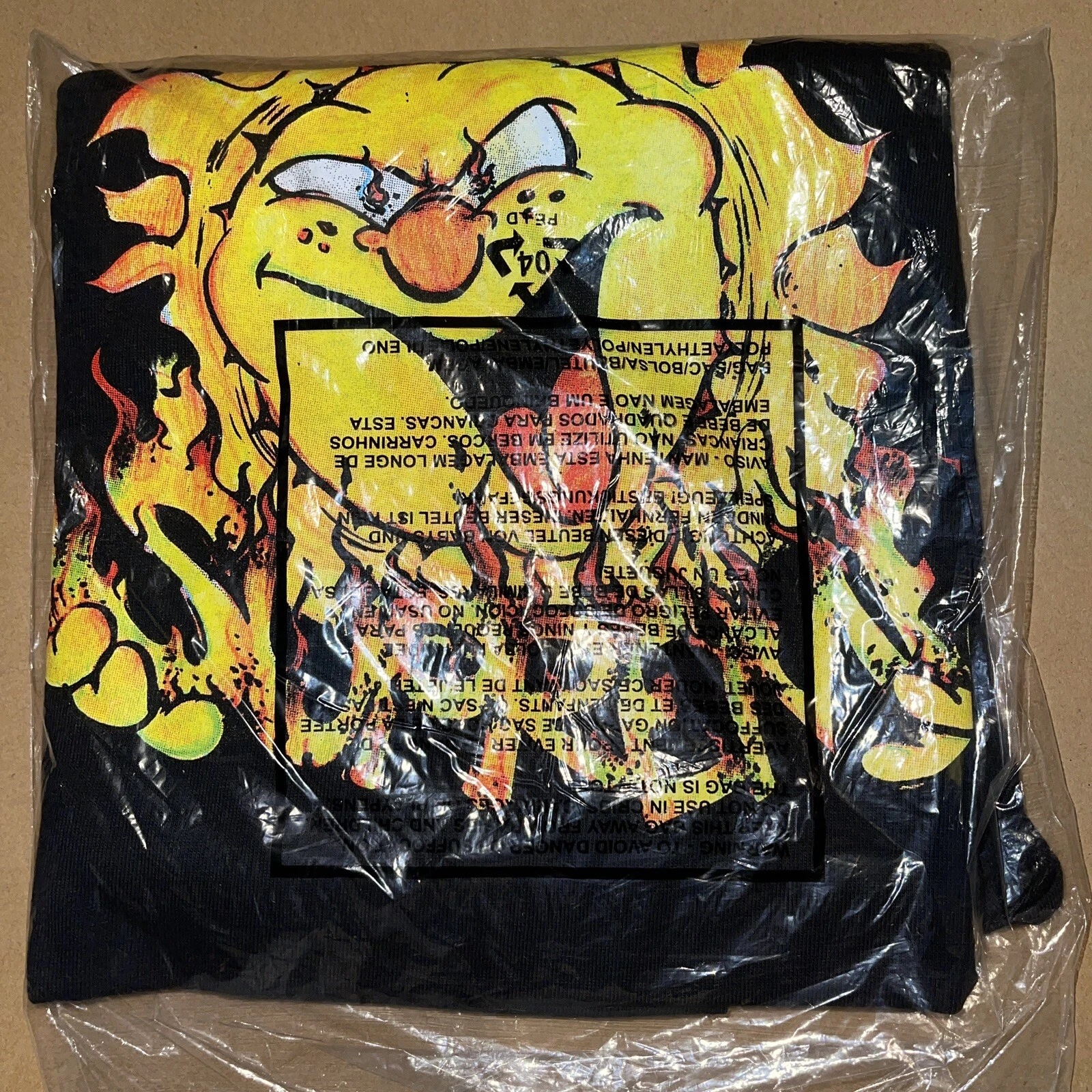 T shirt soleil Supreme pour homme de couleur moyenne noir flambant neuf scellé en usine FW20T19