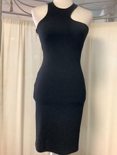 Gomez Gracia Wool 🧶 Asymmetric Pencil Little Black Dress XS
