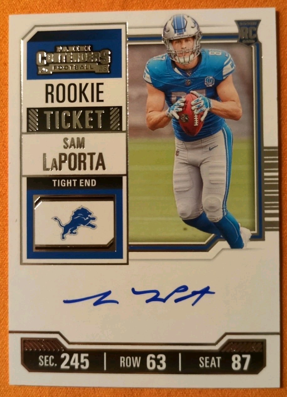 2023 Panini Contenders Optic - Rookie Ticket RPS Autographs Sam LaPorta #131