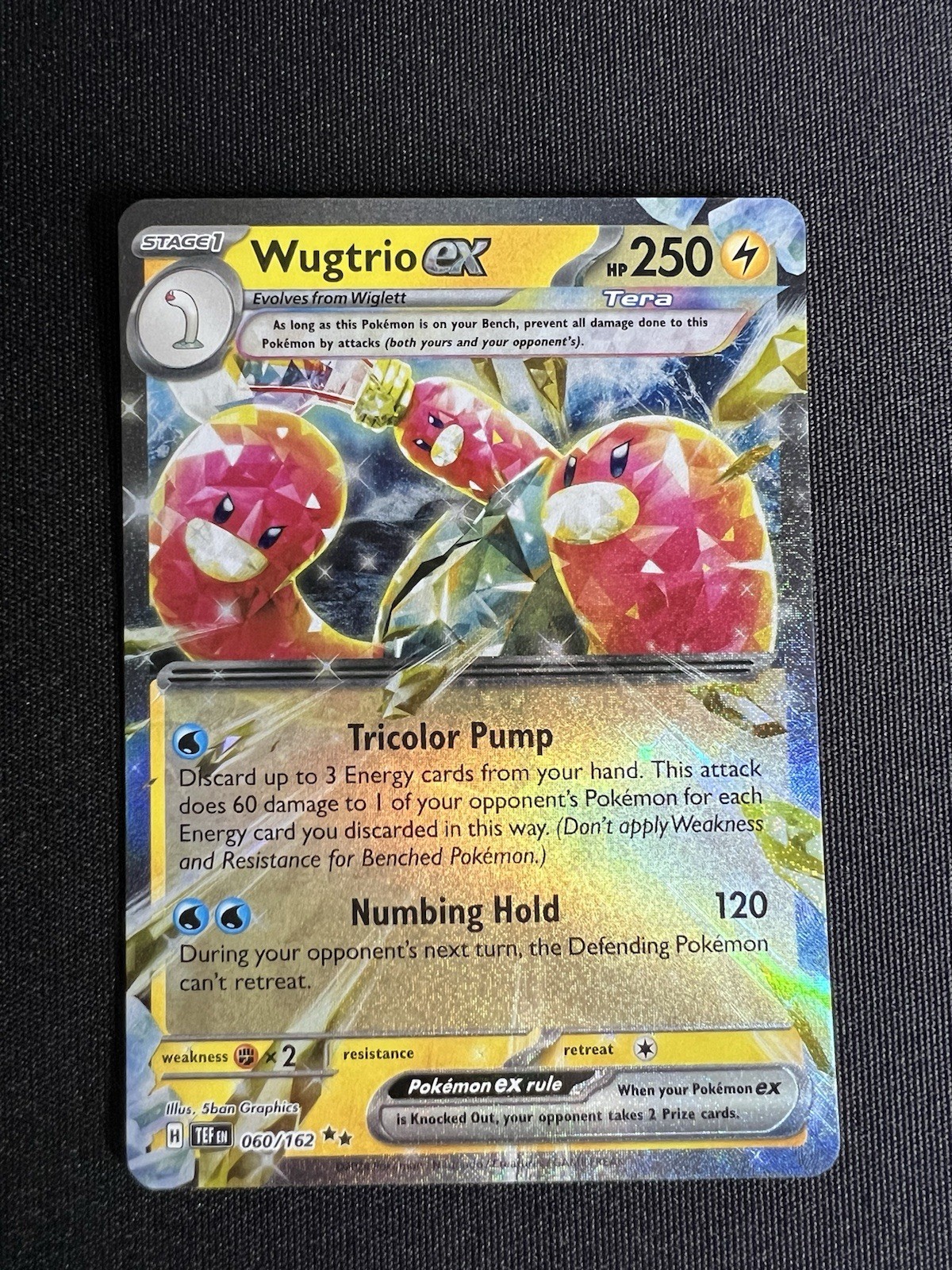 Wugtrio ex 60/162 Double Rare | Temporal Forces | Pokemon Card