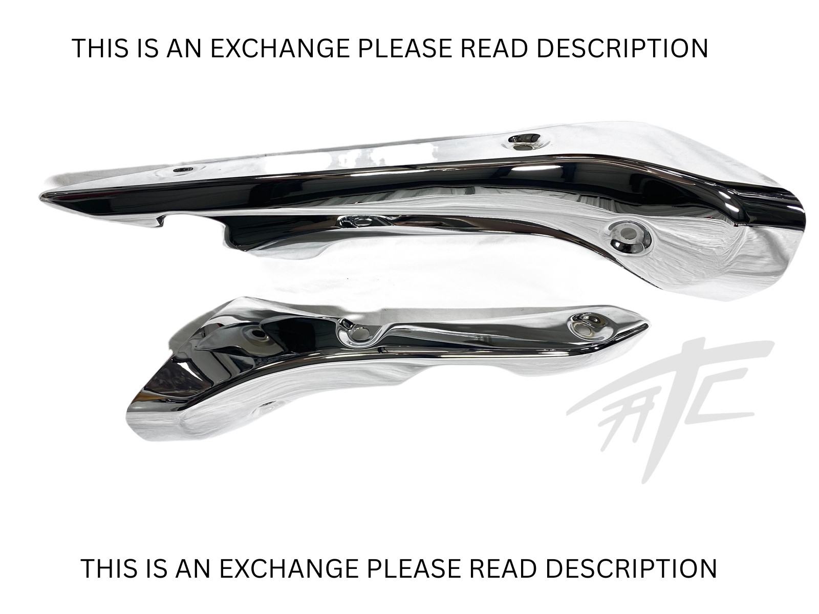 HAYABUSA !!EXCHANGE!! CHROME OEM EXHAUST HEAT SHIELD GEN 3 22-24 SUZUKI HAYABUSA