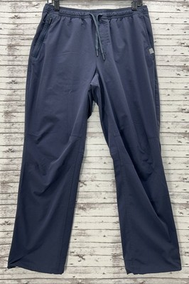 LL Bean Multisport Pants Men's Medium Blue Woven Straight Leg Stretch Hiking