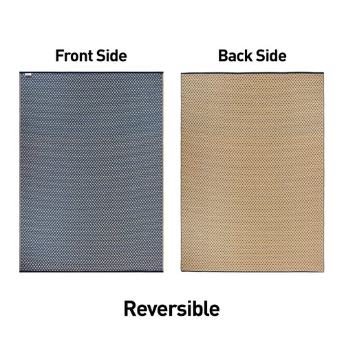 Picnic Mat, Camping Rug, RV Rughop Outdoor Carpet Modern Solid Reversible - Picture 10 of 10