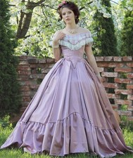 1860s Victorian Sissi The Empress Dress Civil War Gown Historical Wedding Gown