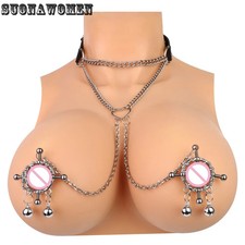 Metal Clamp Breast Chest Painful Breast Bondage For Women Adult Couple Flirting