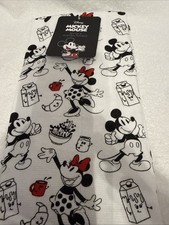 2 Pack Disney Mickey Minnie Mouse Breakfast Coffee Kitchen Towels 16 X 26 NEW