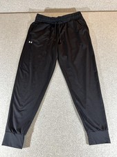 Under Armour Pants Womens Medium Black Joggers Running Training Gym Soccer UA