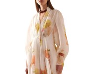 Zimmermann Tranquility Linen-Silk Floral Maxi Dress - Size 3, Elegant & Light